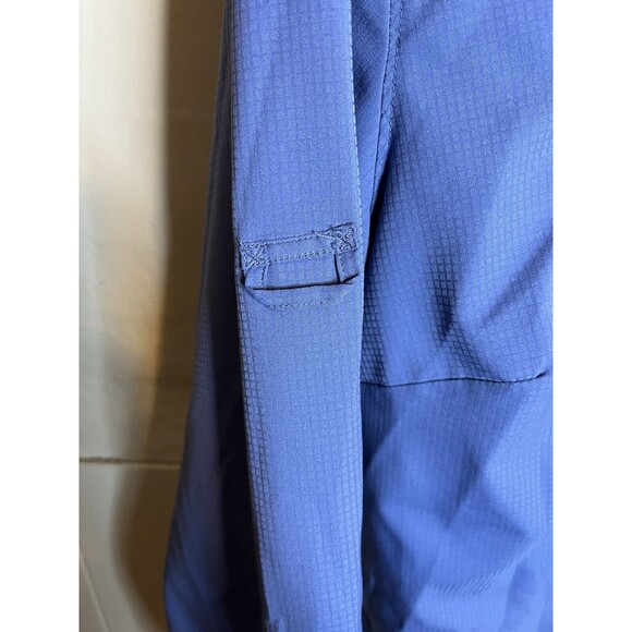 Columbia PFG Omni-Shade Fishing Womens XL Blue Long Sleeve Vented Shirt - Picture 4 of 9
